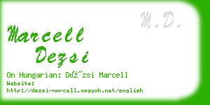 marcell dezsi business card